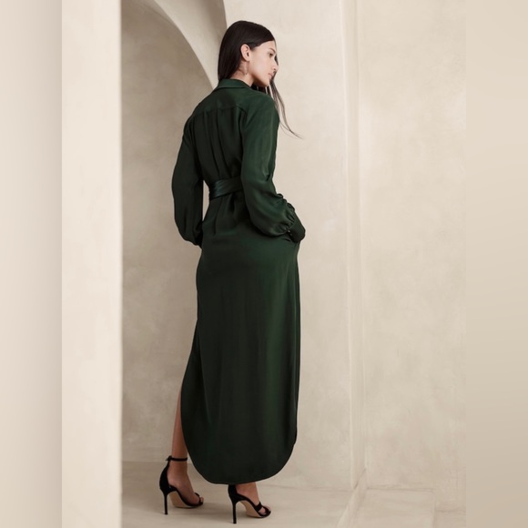 NWOT! BANANA REPUBLIC FELISA MIDI SHIRTDRESS - Multiple - Picture 2 of 5